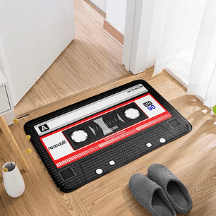 Alfombra Limpiapies con Diseño Roja