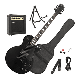 Pack Guitarra Eléctrica LPAUL all black