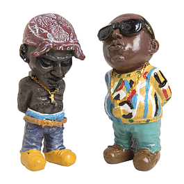 Figuras Tupac y Biggie