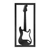 Guitarras Lespaul - Flying V - Estratocaster. Mdf Negro 3mm.