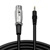 Pack de 4 Cable Micrófono Profesional Mono Macho 1.8 Mts