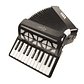 Acordeon 22 teclas 8 bajos Negro Para Adulto - Miniatura 3