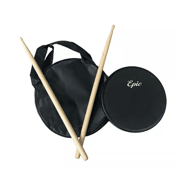 Pad bateria practica con baquetas