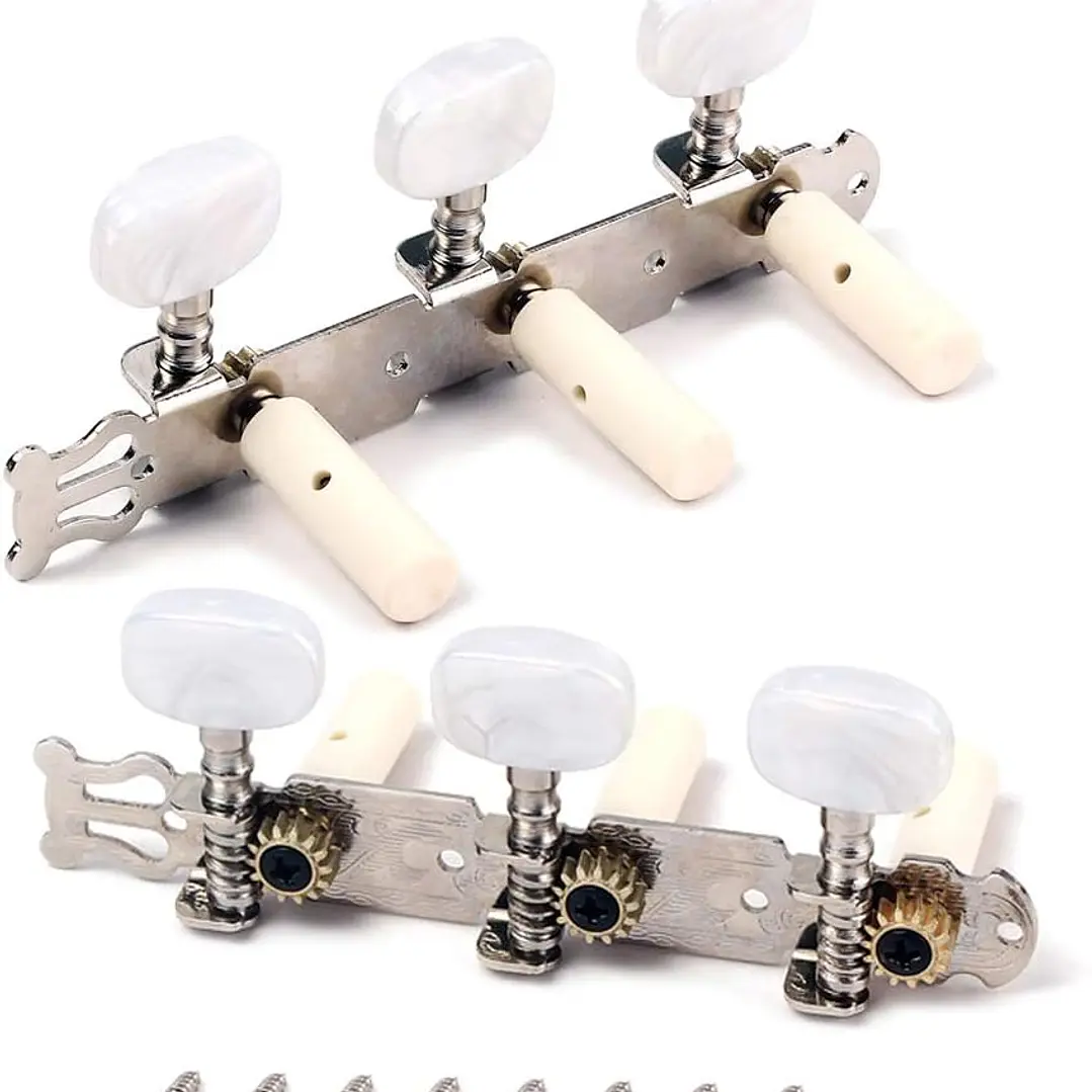 Clavijero Guitarra Clasica Eje Grueso ( Blanco) 2