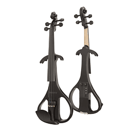 Violin Eléctrico 4/4 Negro con Case y Audífonos