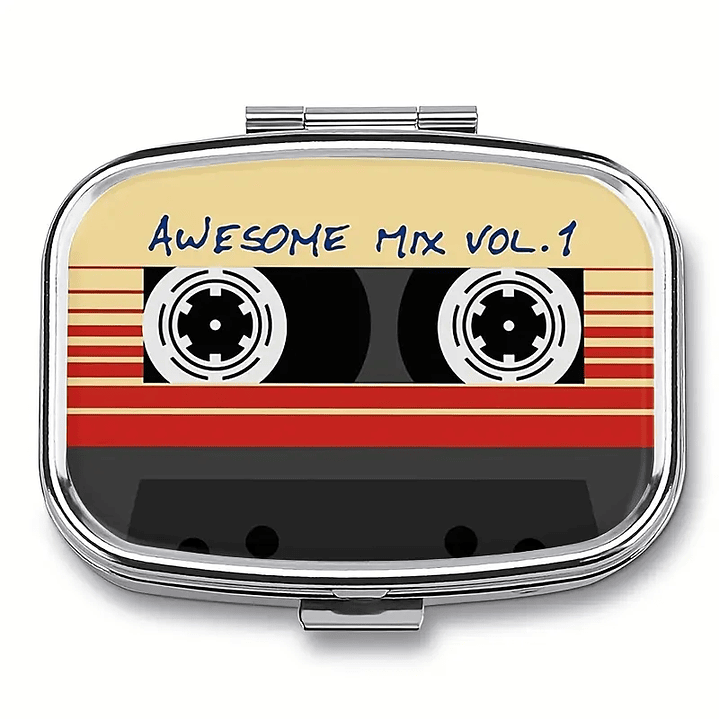 Mini Pastillero con Diseño de Casete Retro 2