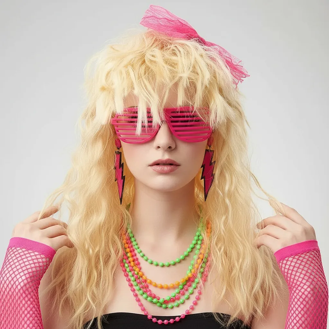 Disfraz Cosplay ochentera 4