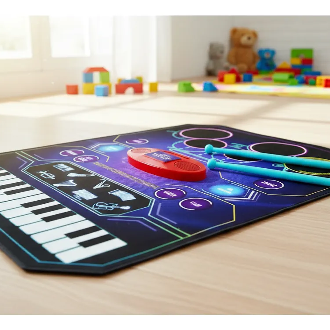 Juguete Musical 2 En 1 Batería Y Piano 6