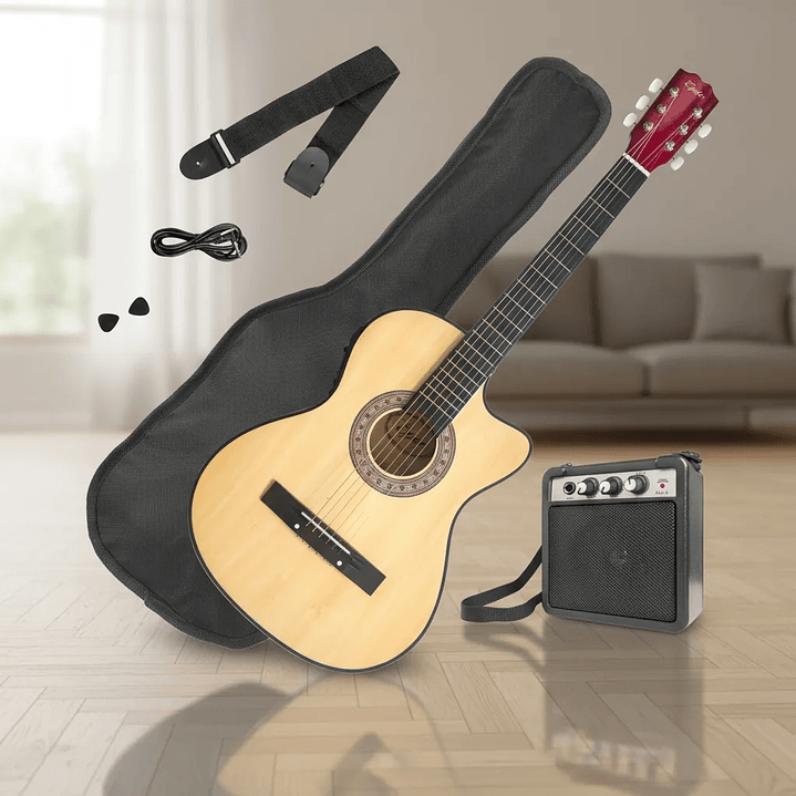 Pack Guitarra Electroacústica Principiante Natural 1