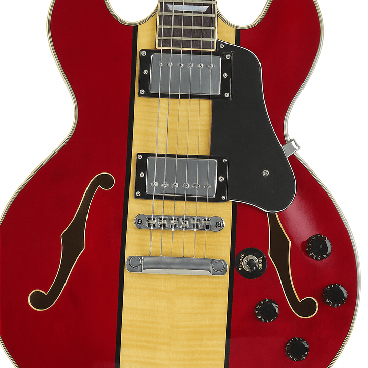 Guitarra Eléctrica Firefly Semi Hollow FF338 Roja 4