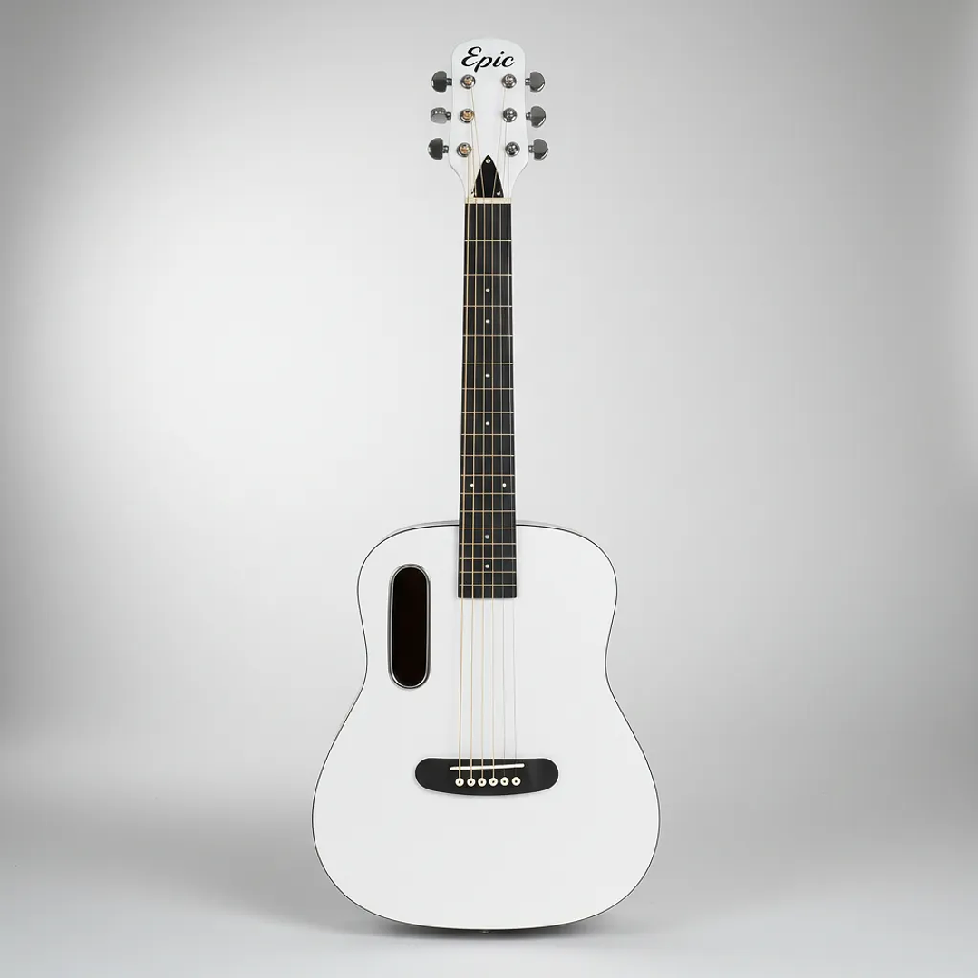 Guitarra Electroacústica NV 39 Blanca 4