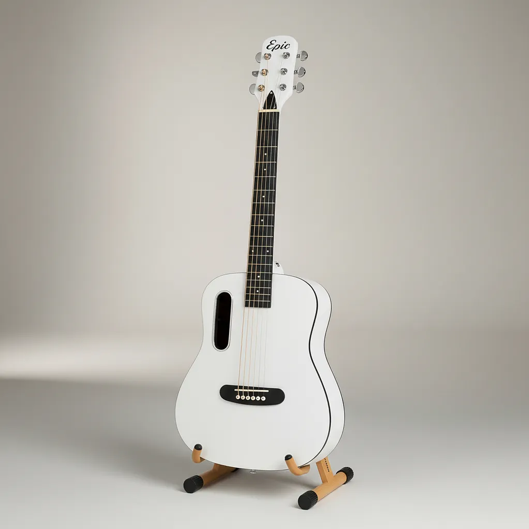 Guitarra Electroacústica NV 39 Blanca 2