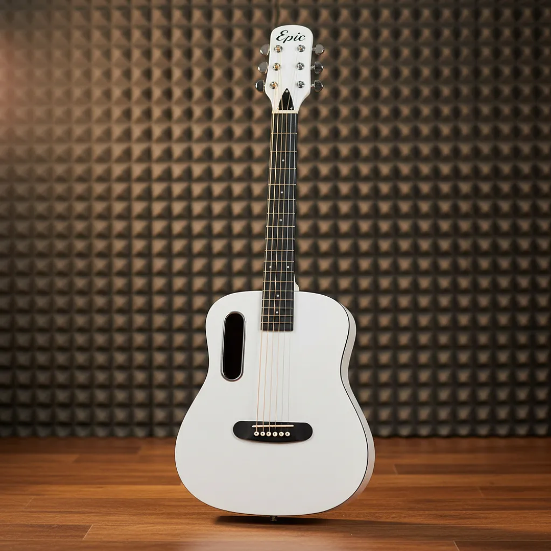 Guitarra Electroacústica NV 39 Blanca 1