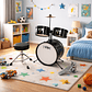 Bateria Para Niño Negra - Miniatura 2