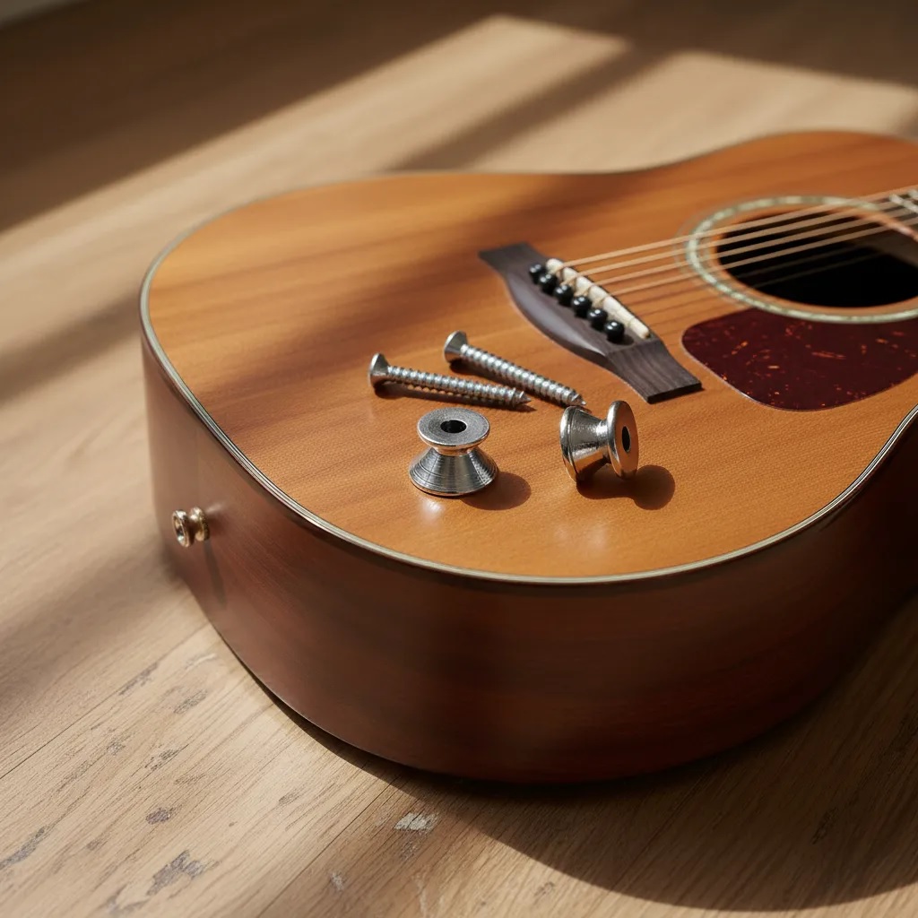 Boton De Strap Guitarra Accesorio Tornillo