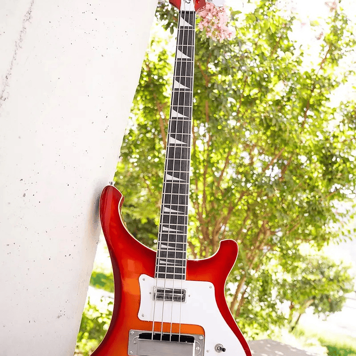 Bajo Eléctrico 4 Cuerdas EPIC RB Tipo Rickenbacker Rojo 4