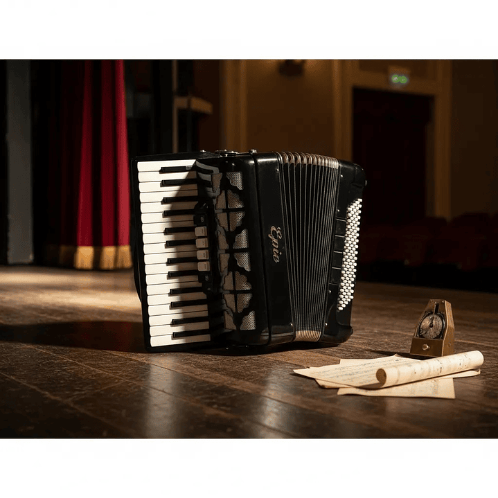 Acordeon 22 teclas 8 bajos Negro Para Adulto 2