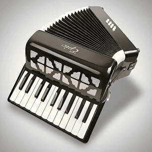 Acordeon 22 teclas 8 bajos Negro Para Adulto