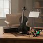 Violín 4/4 Negro para Principiantes con Estuche y Accesorios - Miniatura 5