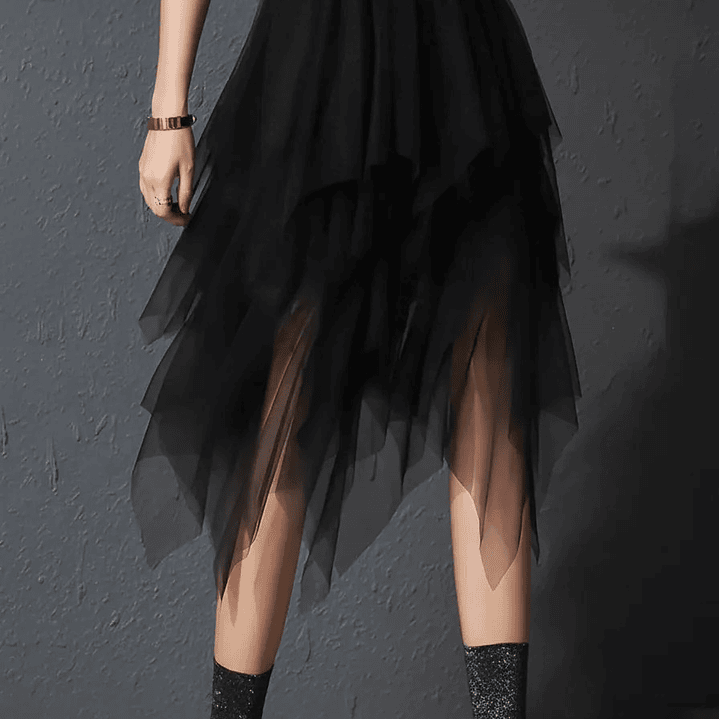 Falda Asimétrica de Tul 3
