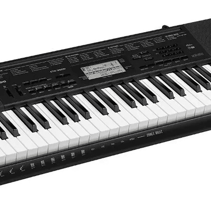 Teclado personal Casio CTK-3500 con fuente de poder Color Negro 2