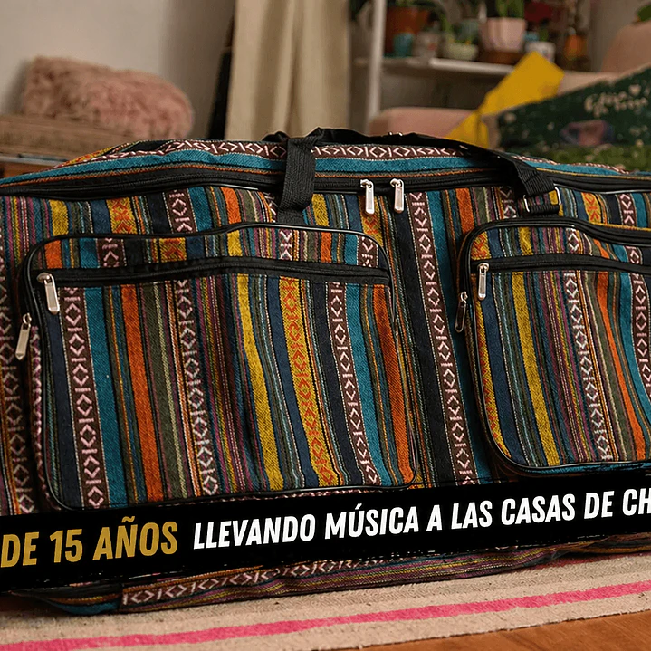 Funda para Teclado 61 Teclas Acolchada Multicolor – Bolso de Transporte 4