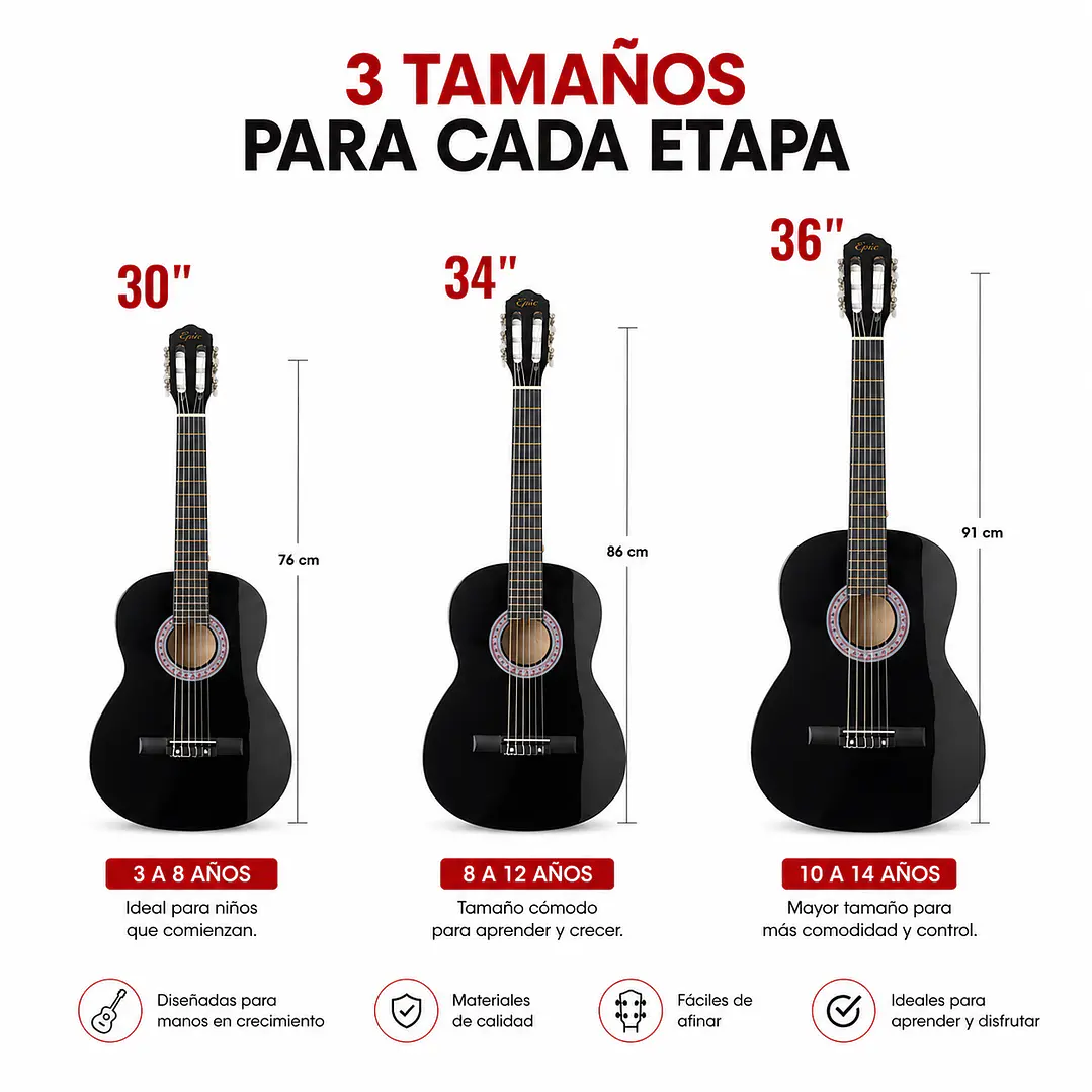 Guitarra Infantil 30 Pulgadas – Guitarra Clásica para Niños 3