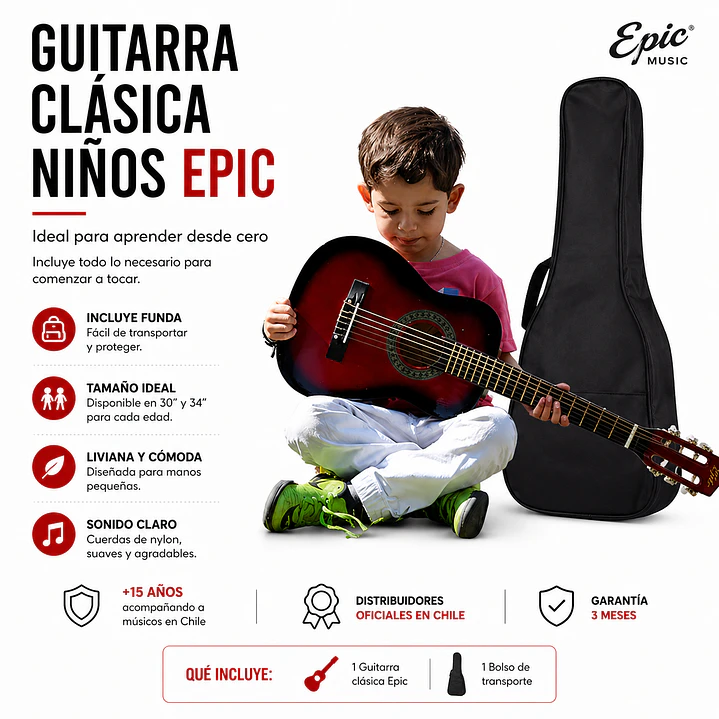 Guitarra Infantil 30 Pulgadas – Guitarra Clásica para Niños 5