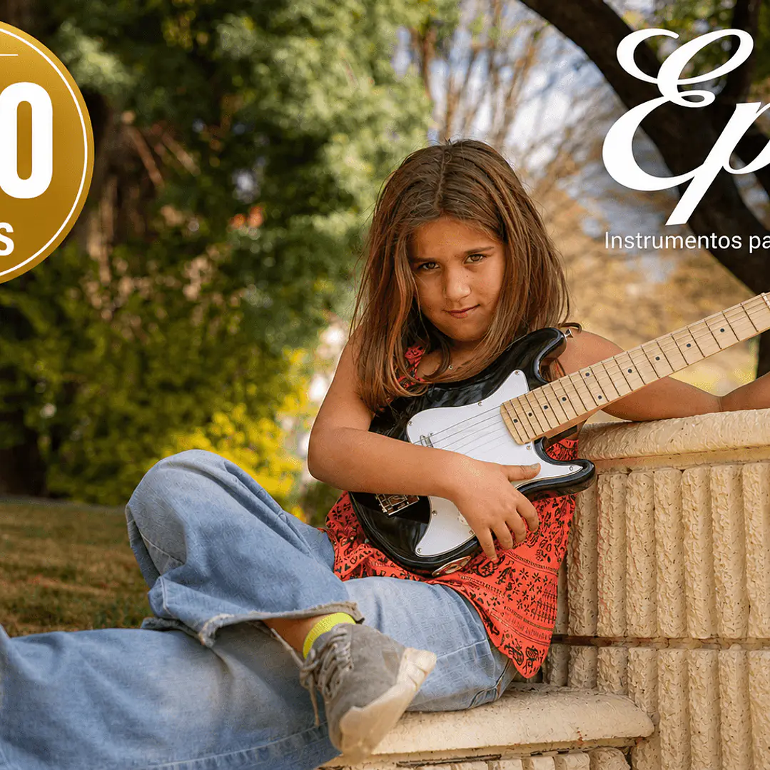 Pack Guitarra Eléctrica Niños 6-10 años + Amplificador + Accesorios 4