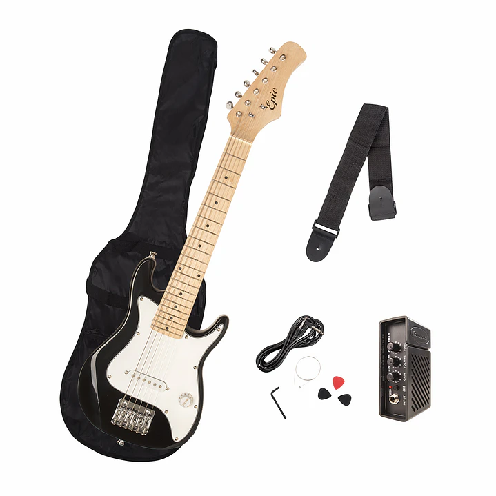 Pack Guitarra Eléctrica Niños 6-10 años + Amplificador + Accesorios 7