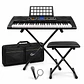 Pack Teclado Electrónico 61 Teclas + Soporte + Banqueta + Funda | Ideal Principiantes - Miniatura 1