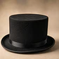 Sombrero De Tela Copa Alta Negro Decomusic - Miniatura 1