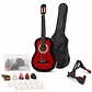 Guitarra Acústica Alaguez Kit Principiante + Funda Atril Púas - Miniatura 2