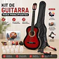 Guitarra Acústica Alaguez Kit Principiante + Funda Atril Púas - Miniatura 3