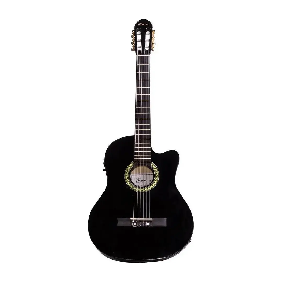 Guitarra clásica electroacústica Mercury MEAN1 para diestros negra 1
