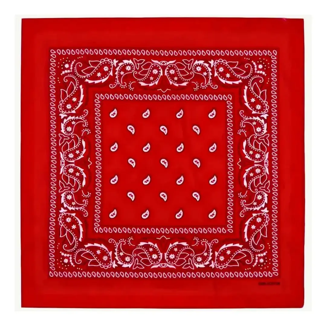 Pañuelo Bandana Algodón Rojo Decomusic 1