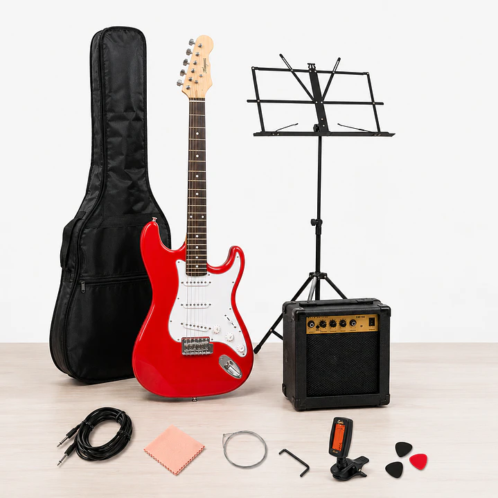 Pack Guitarra Eléctrica Roja 1