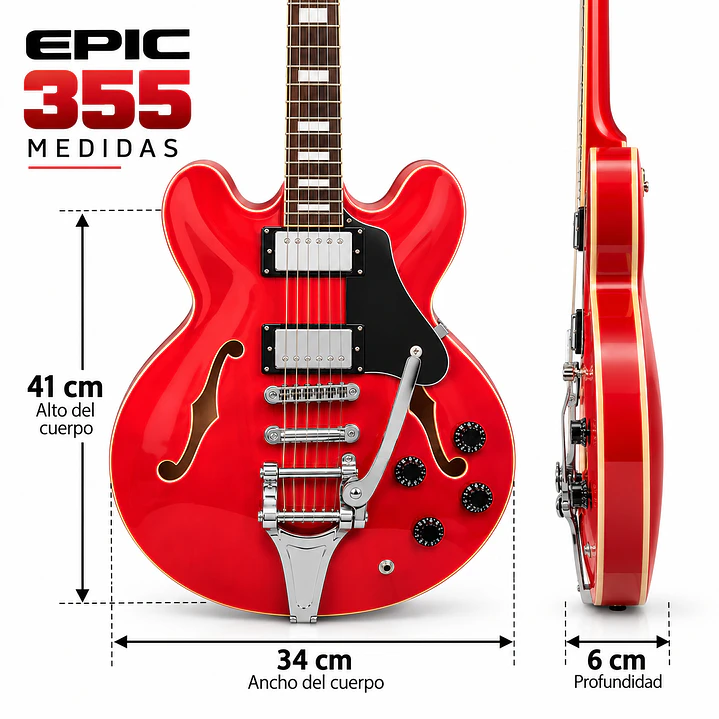 Guitarra Eléctrica Tipo 355 6