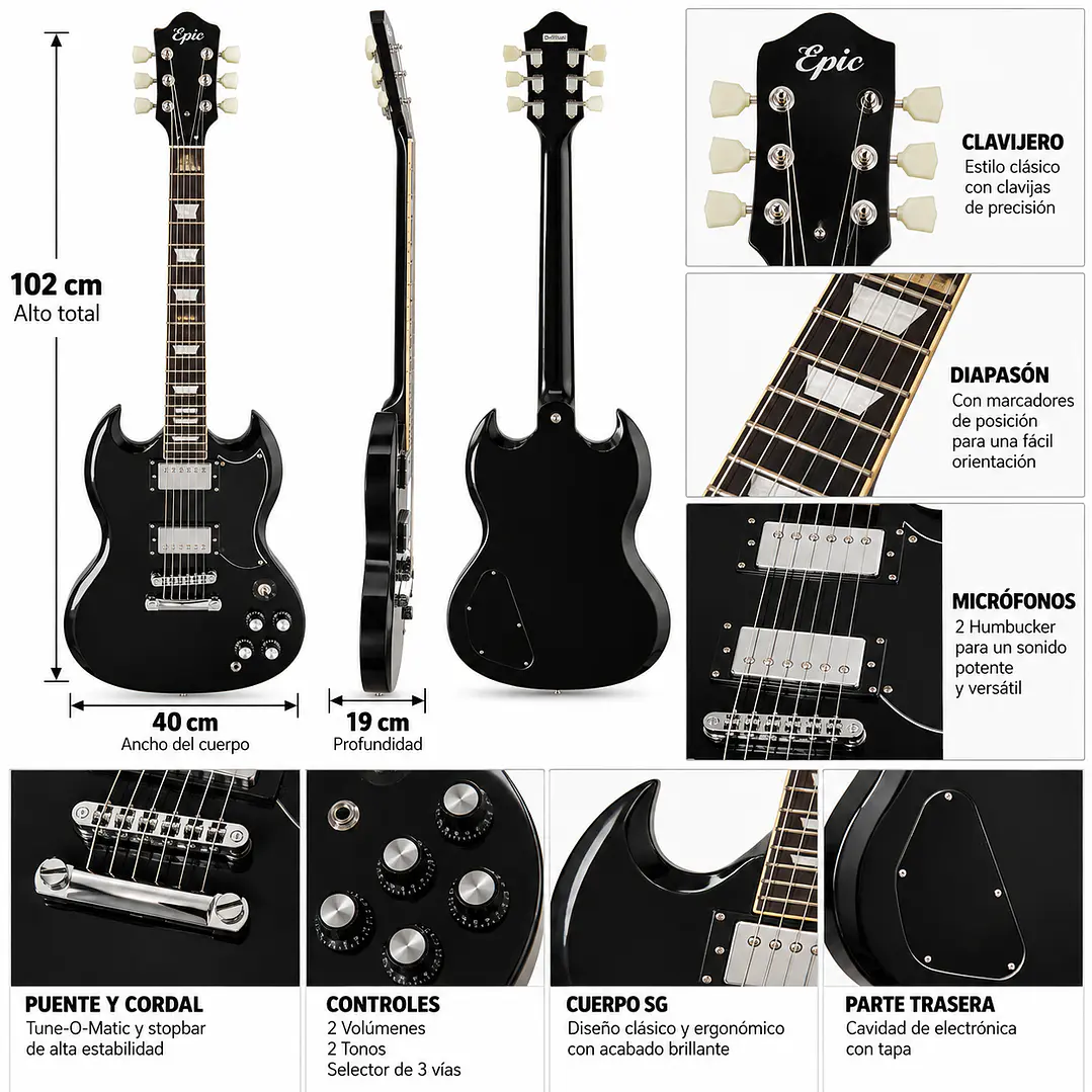 Guitarra Eléctrica EPIC SG 3