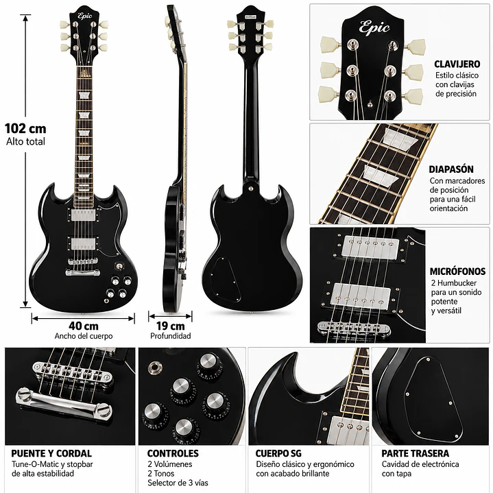Guitarra Eléctrica EPIC SG 3