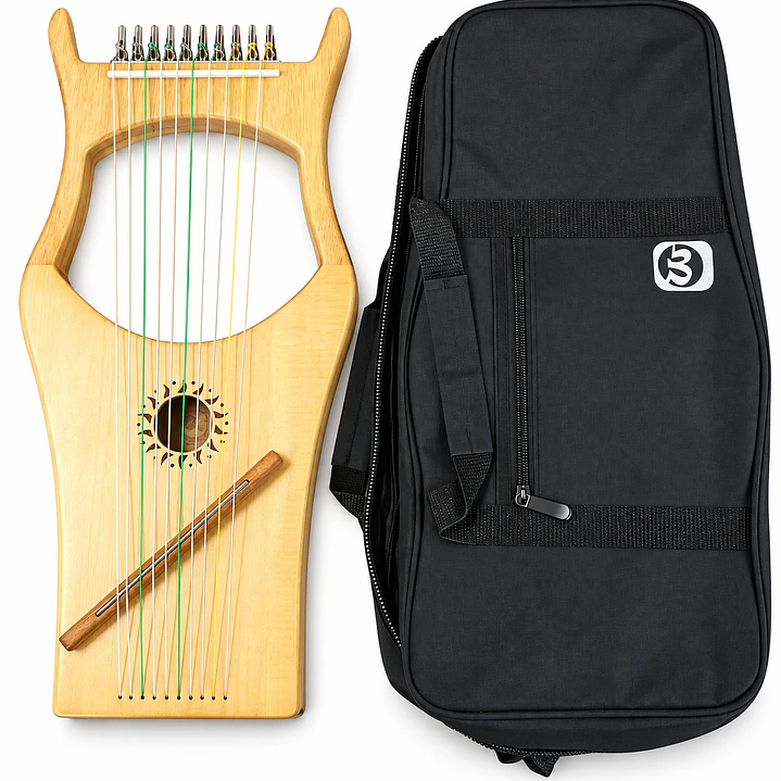 Arpa Lyra 10 Cuerdas con Bolso 1