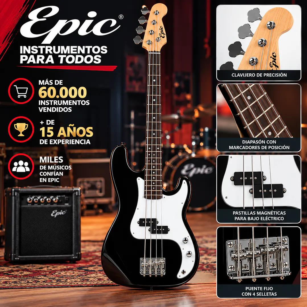  Pack Bajo Eléctrico Epic 5