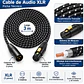 Cable Micrófono XLR Macho Hembra 3m Trenzado Epic Canon - Miniatura 2