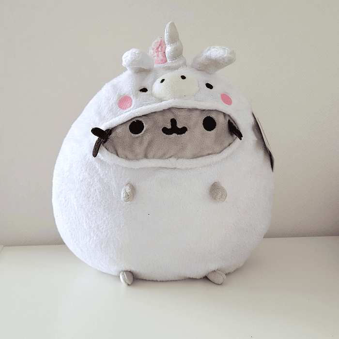 Peluche Pusheen unicornio blanco  1