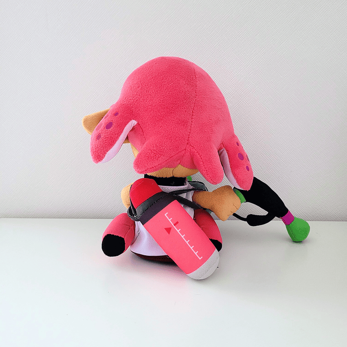 Peluche Inkling Girl Neon Pink Splatoon 2