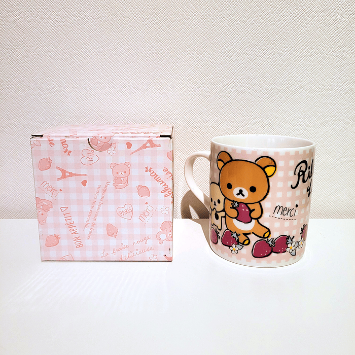 Taza Rilakkuma y Korilakkuma fresas 1