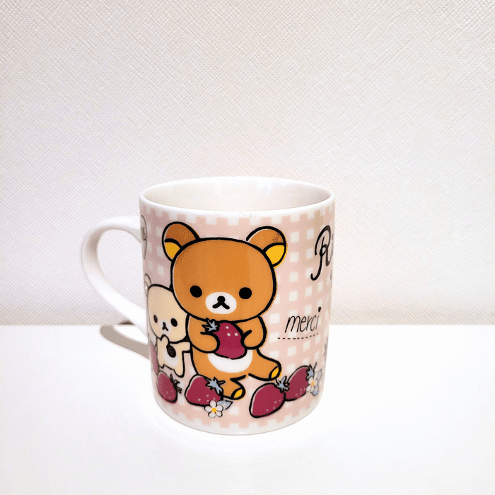 Taza Rilakkuma y Korilakkuma fresas 3