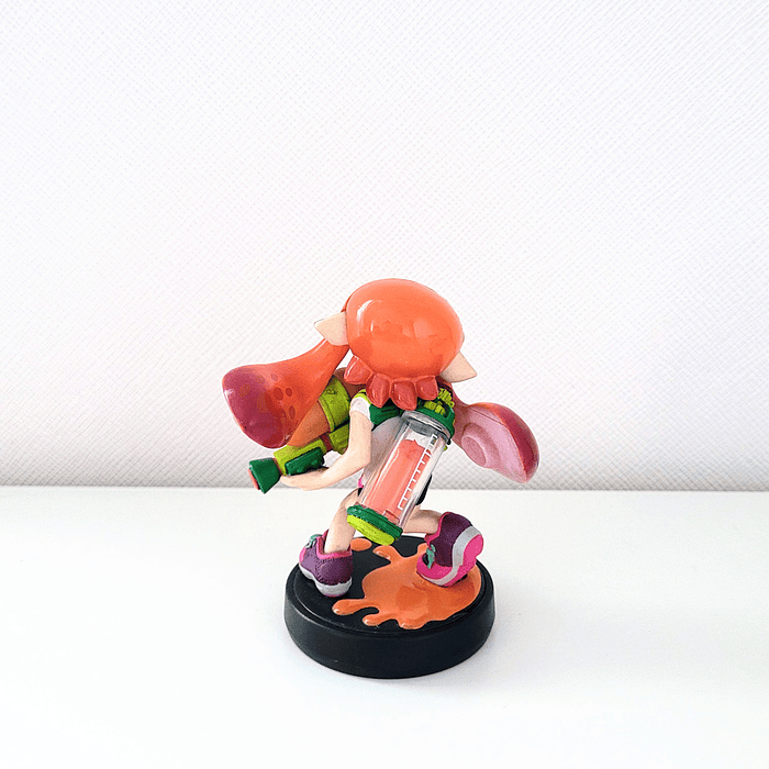 Amiibo Inkling Girl Orange Splatoon 1 2