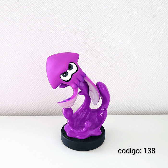 Amiibo Inkling Squid Neon Purple Splatoon 2 1