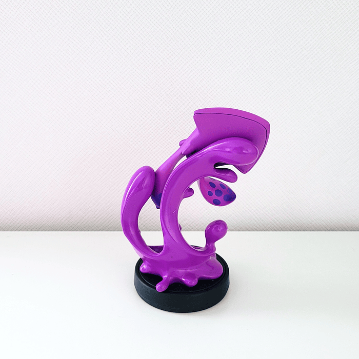 Amiibo Inkling Squid Neon Purple Splatoon 2 2